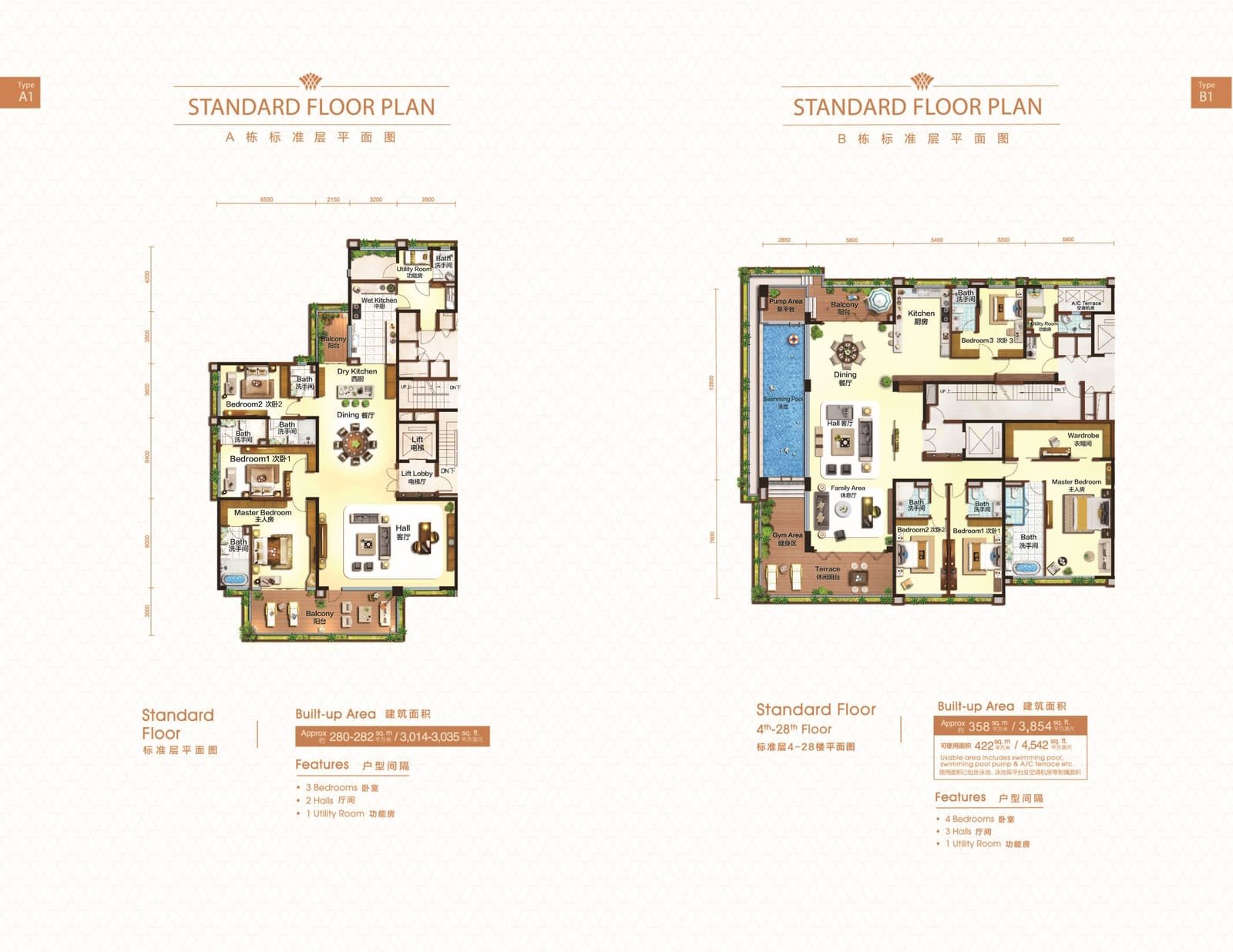 Nigella standard-floor layouts